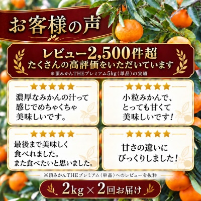 【発送月固定定期便】頂みかんTHEプレミアム【小玉サイズ】2kg【31-74】全2回