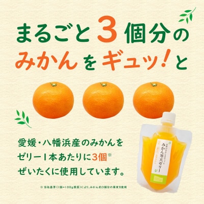 ゲル化剤・pH調整剤不使用!愛媛産 みかん寒天ゼリー 12本セット【D25-220】