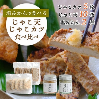 新しい調味料「塩みかん」で食べる!じゃこ天&じゃこカツ 食べ比べセット【八水蒲鉾】【C25-285】