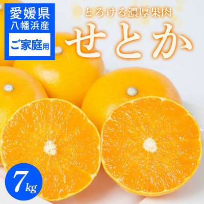 【ご家庭用】せとか 7kg みかん 愛媛県 八幡浜産市 西宇和地区 柑橘の女王【E25-297】