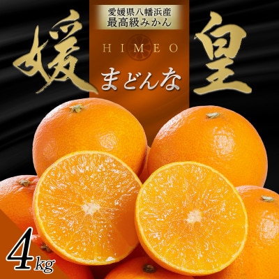 最高級みかん 媛皇 まどんな 4kg 愛媛県 八幡浜市 西宇和地区 希少品種【E25-368】