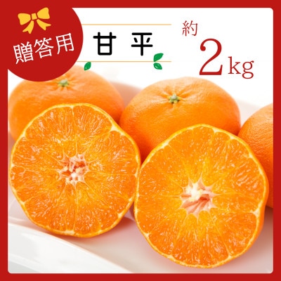 コウ果樹園の【厳選】「甘平」2kg【A33-49】
