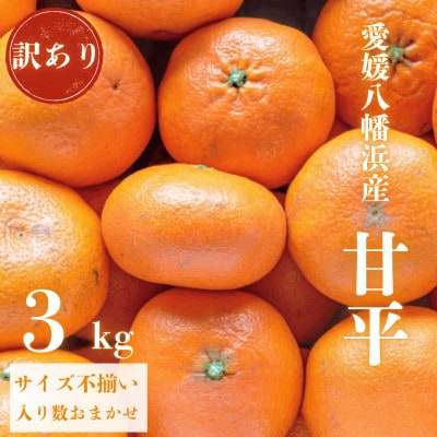 ＼ 愛媛が誇る 高級みかん 希少品種 / 訳あり 甘平 (かんぺい) 3kg【C20-17】