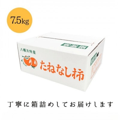 《秋の味覚 種なしで食べやすい》 訳あり ひらたねなし柿 7.5kg【D20-36】