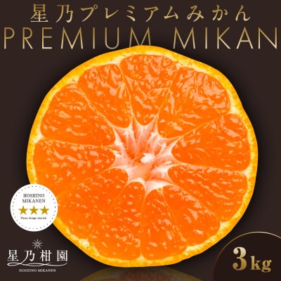 【三つ星ブランド】星乃みかんプレミアムシリーズ(3kg)【C45-94】