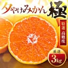 【甘みが濃縮されたみかん】愛媛で育った夕やけみかん【極】3kg【C49-25】