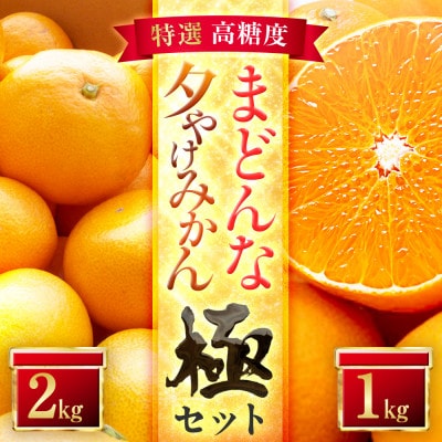「夕やけブランド」【まどんな】1kg+【夕やけみかん】2kgセット【C49-41】
