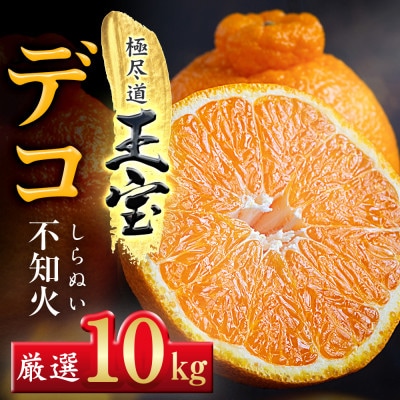 【愛媛名産】玉宝デコ(不知火)　10kg【F64-51】