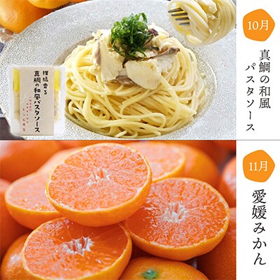 【発送月固定定期便】みかんと魚の定期便～八幡浜の秋冬堪能コース全4回【H25-88】