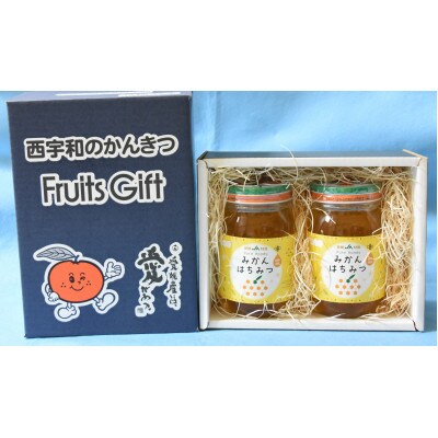 JAにしうわ みかんはちみつ600g×2本入 化粧箱【F08-70】