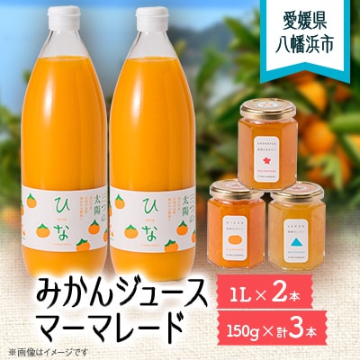 みかんジュースとマーマレードのセット【D18-2】