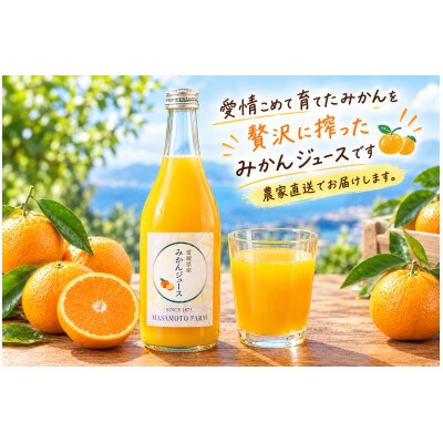 【正本農園】温州みかんジュース 720ml×2本【C96-7】