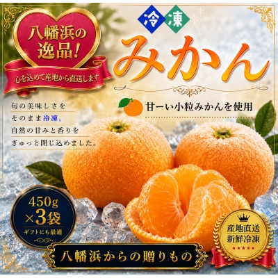 甘くて!おいしい!天然のスイーツ「小粒冷凍みかん」450g入り×3袋【B39-85】