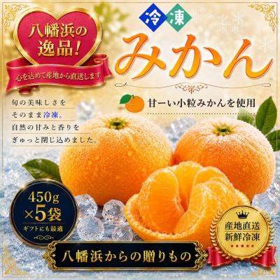 甘くて!おいしい!天然のスイーツ「小粒冷凍みかん」450g入り×5袋【C39-86】