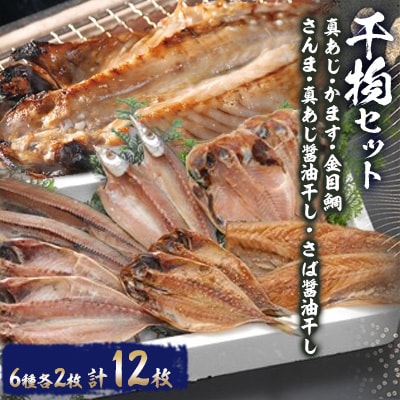 6種類2枚ずつ干物セット(さんま)