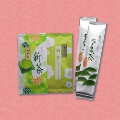2021年 愛鷹新茶 うらら 1袋・のどか 1袋・新茶ブレンド茎煎茶亀印 2袋