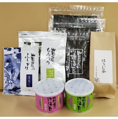 【2023年7月下旬発送】工場直送　山形屋食卓用海苔・ほうじ茶・もみのり・ふりかけ詰合せ