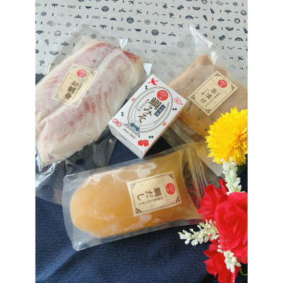 鯛ごま茶漬&鯛だし&お刺身&鯛みそ