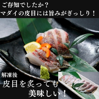トロのような脂ノリ!沼津産真鯛　お刺身(皮目湯引き　柵皮)約130g×10袋
