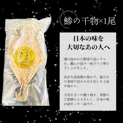 沼津産ひもの 詰め合わせセット 4種 アジ1尾 金目鯛1尾 さば1尾 真鯛2切れ