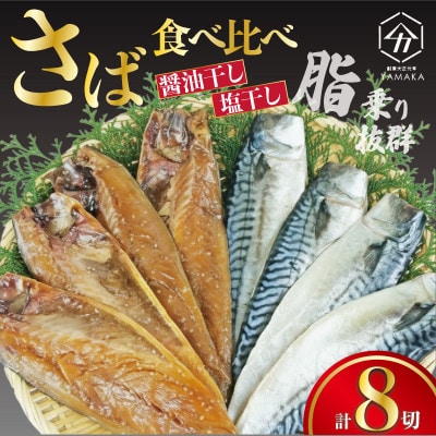 さば食べ比べ セット 8切 醤油干し 塩干し