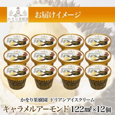 ドリアン ココナッツ キャラメルアーモンドアイスクリーム 122ml 12個 セット 静岡県 沼津市