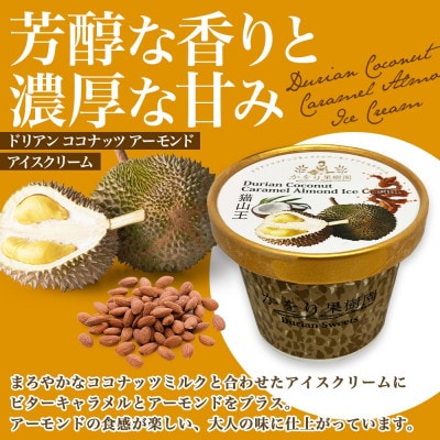 無地熨斗 ドリアン キャラメルアーモンドアイスクリーム 16個セット かをり果樹園 静岡県 沼津市