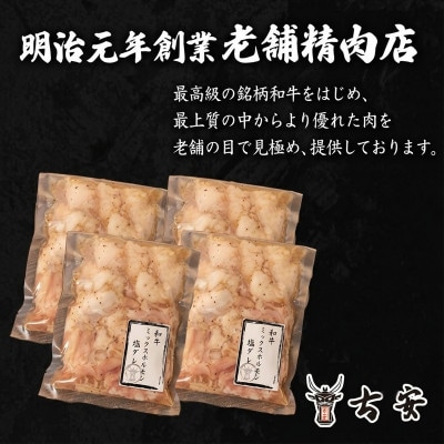 和牛 ミックス ホルモン 戸田 塩ダレ 1.2kg 300g 4パック