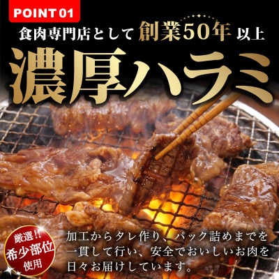 牛ハラミ 1kg(1パック500g前後×2)
