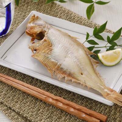 一夜干し「ゾウリカレイ 4尾」と「かれいのイタリア風魚介スープ」を得意料理にするセット