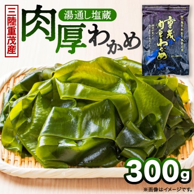 【三陸重茂産わかめ】湯通し塩蔵　肉厚わかめ　300g
