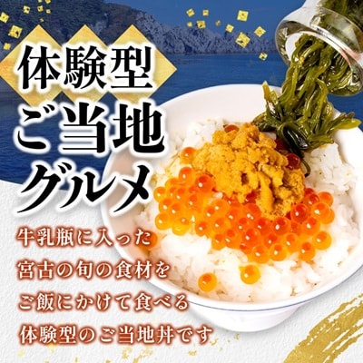 瓶ドン 食べ比べ 6種類セット 川秀 浄土ヶ浜レストハウス 古須賀商店 海鮮丼 冷凍 ウニ イクラ