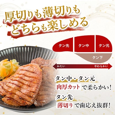 宮古の厚切り塩だれ牛タン1.4kg【タン先あり】