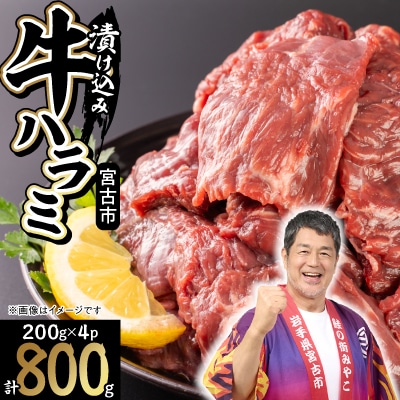 吉田精肉店の漬け込み牛ハラミ800g
