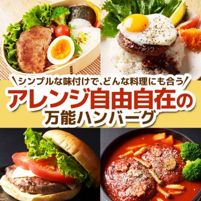 【訳あり】万能ハンバーグ3.6kg(120g×30個)　冷凍のまま10分で焼ける
