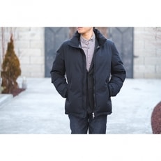 The authetic down jacket スーパーオーム BLACK Lサイズ