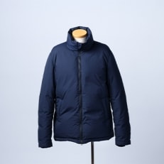 The authetic down jacket スーパーオーム NAVY Mサイズ