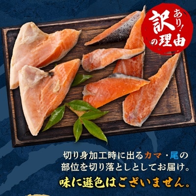 【訳あり】トラウトサーモン切り落とし(カマ・尾)300g×4袋セット