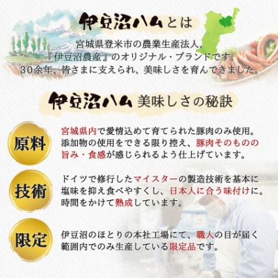 【伊豆沼ハム】3種のウインナーとフランク・ボロニアのギフト