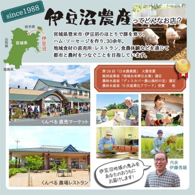 【伊豆沼豚】 豚肉 5種食べ比べセット 小分けパック 合計1.5kg以上