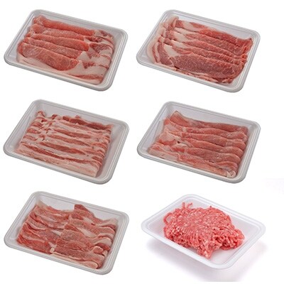 放牧とお米で育った希少な豚肉　田んぼ豚食べ比べセット　約200g×6品