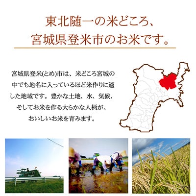 2023年11月発送開始『定期便』宮城県登米市産ひとめぼれ精米5kg(隔月)全6回