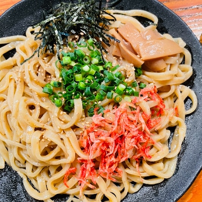 宮城県登米市生産 自家製極太麺 海老油そば 280g×6食セット