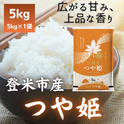 【毎月定期便】宮城県登米市産 つや姫(精米) 5kg全4回