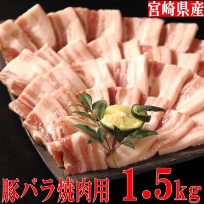 宮崎県産豚バラ焼肉用 1 5kg お礼品詳細 ふるさと納税なら さとふる