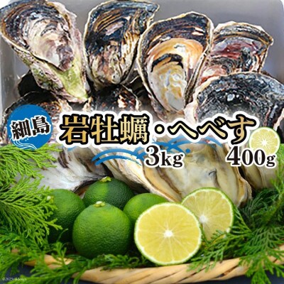 細島 岩がき 約3kg 日向特産 へべす 400g セット