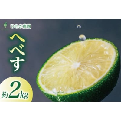 【期間限定発送】 宮崎 種が少ない ひむか農園のへべす 2kg 化粧箱入り