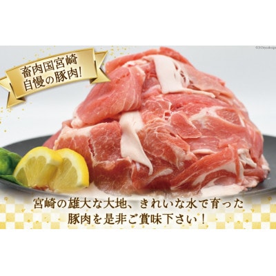宮崎県産豚小間切れ2.5kg(500g×5個)(日向市)
