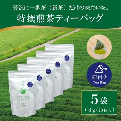 特撰みやざき煎茶ティーバッグ(紐付き)5袋