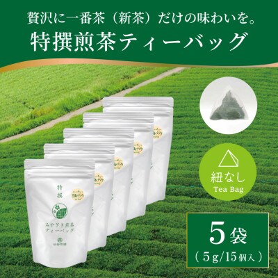 特撰みやざき煎茶ティーバッグ　5袋